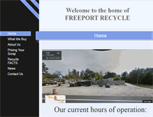 Tablet Screenshot of freeportrecycle.com